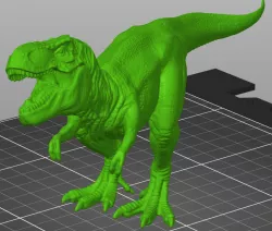 T Rex with open mouth