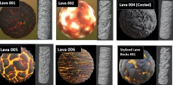 textured roller for foam Lava set