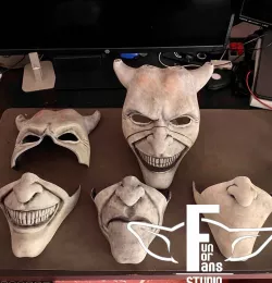 THE BLACK PHONE MOVIE THE GRABBER HALL FACES MASK STL