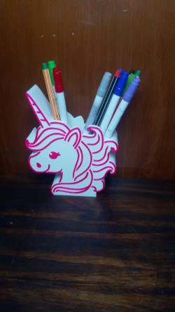 unicorn pencil holder 3d models 【 STLFinder