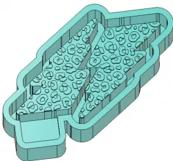 Vent Leopard Lightning Bolt Molding Model STL