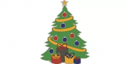 Wall art - christmas tree