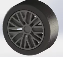 Wheel - White lambo/audi Toy Car