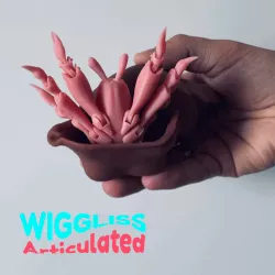WIGGLISS - hermit crab / articulated toy / 3D model print / sla / pla / STL / OBJ