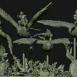 Wood elves Kestrel knights