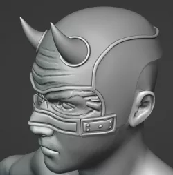Yellow dare devil cowl