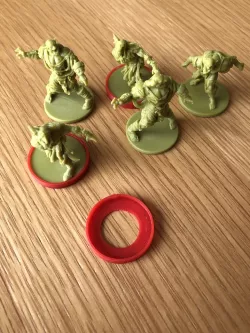 Zombicide Figure Base Identifier Rings
