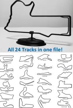 24 Australian motor racing tracks / circuits - With STAND - BULK PURCHASE