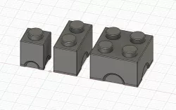 2x2, 2x1 and 1x1 lego boxes bundle