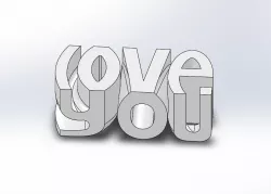 3D love you