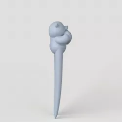 3D model STL Hairpin Teddy Bear Toy