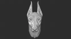 3d STL models for CNC router Dog,doberman