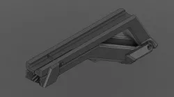 Airsoft AEG / HPA Angled Fore Grip (AFG) / Bipod for Picatinny Rail