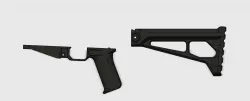 ak pistol grip  and  stock