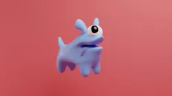 Alien Dog Among US (keychain)