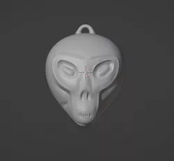 Alien Skull Keychain, Allien Skull Keychain