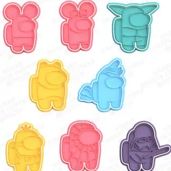 Among Us cookie cutter set of 52