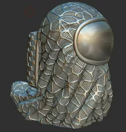 AMONG US FIGURE STL FILE - THE GHOST 3D PRINT MODEL