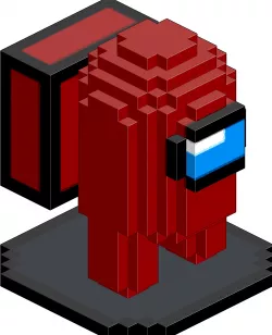 Among Us Pixel Art 3D