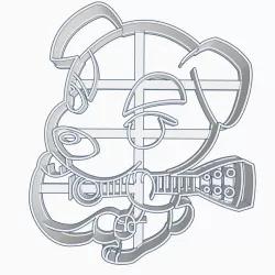 Animal Crossing Totakeke K.K. Slider Chibi Cookie Cutter