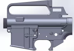 AR15/M16A2 RECEIVER STL