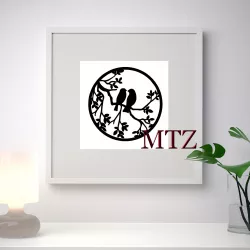 BIRD WALL SCULPTURE 2D