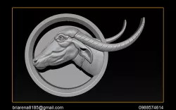 Buffalo 3d STL Model Relief for CNC