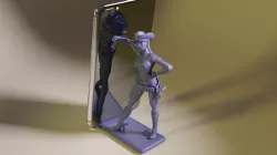 Cellphone Holder in the Shape of Sexy Cowgirl