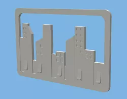 city" key ring