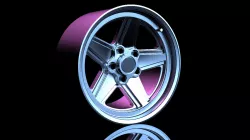 Classic Mercedes AMG Penta Style wheel for scale models