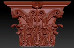 Column capital - 3D STL Models CNC Router