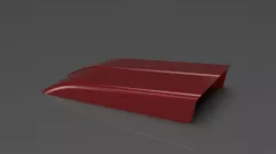 Cowl induction hood scoop for model car