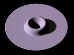 Cygnus X-1 accretion disk scaled one in ten million