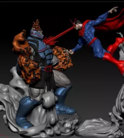 Darkseid Vs Superman Fanart by CG Pyro from DC Comics