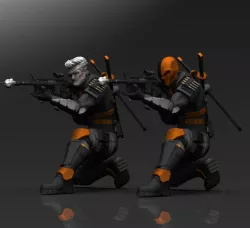 Deathstroke STL Files for 3D printing by CG Pyro fanarts collectible