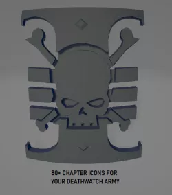 Deathwatch Chapter Icons Pack Moulded Hard Transfers