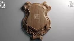 Decorative Plaque 4 - 3D STL File for CNC