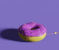 DONUT ANIMATED WITH SPRINKLES FOR FREE