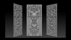 Doors 3D models for CNC in stl