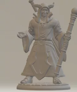 Duongens & Dragons - Miniature Tiefling Mage