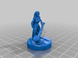 Dwarf Blacksmith 28mm Support Free