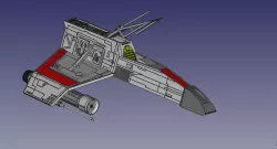 E-wing starfighter 3.75" figure toy