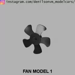 Electric Fan & Cover for Big Block Engines (Dual Fan) in 1/24 1/25 scale