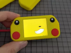 Enclosure (P2 "picochu") for pimoroni Pico Display Pack 2.0 and Raspberry Pi Pico