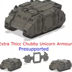 Extra Thicc Chubby Unicorn Armour - Presupported