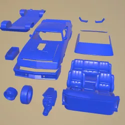 FALCON GT COUPE INTERCEPTOR MAD MAX 1979 PRINTABLE CAR IN SEPARATE PARTS