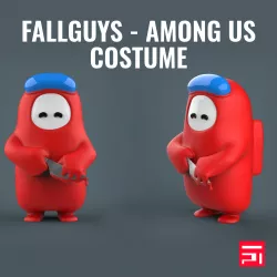 Fallguys Among Us costume