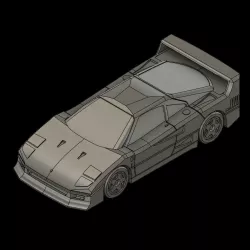 FERRARI F40 (PRINT-IN-PLACE)