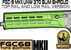 FGC68-MKII UNW370 SLIM shroud for your magfed paintball marker