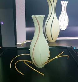 filament vase , vase à filaments